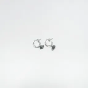Quartz Gemstone Huggie Hoops - Choose Your Metal