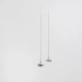 Quartz GemstoneThreader Earrings - Choose your Metal