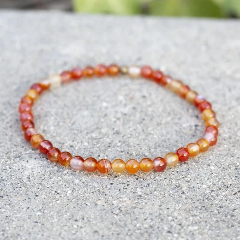 "Vitality" Carnelian Delicate Bracelet