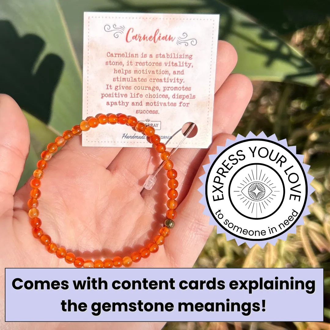"Vitality" Carnelian Delicate Bracelet