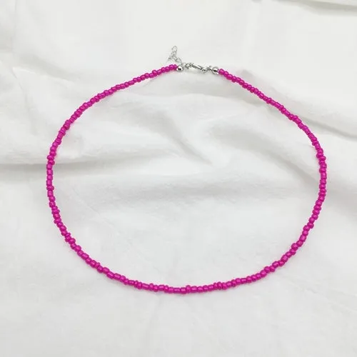 Rainbow Collection Festival Bead Necklaces