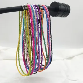 Rainbow Collection Festival Bead Necklaces