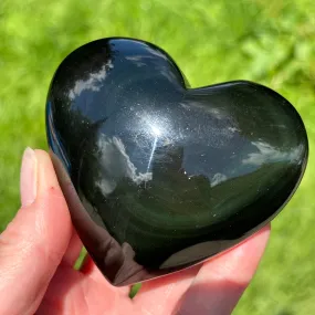 Rainbow Obsidian Puffy Heart | C