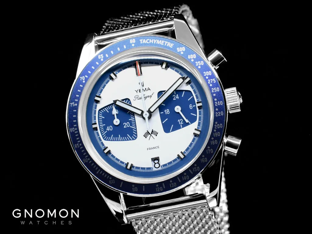 Rallygraf Meca-Quartz Chronograph Blue - Bracelet
