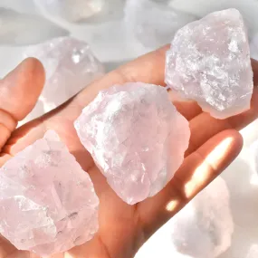 Raw Rose Quartz Crystals