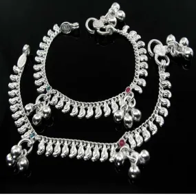 Real Solid Silver Kids Anklets 5.7"