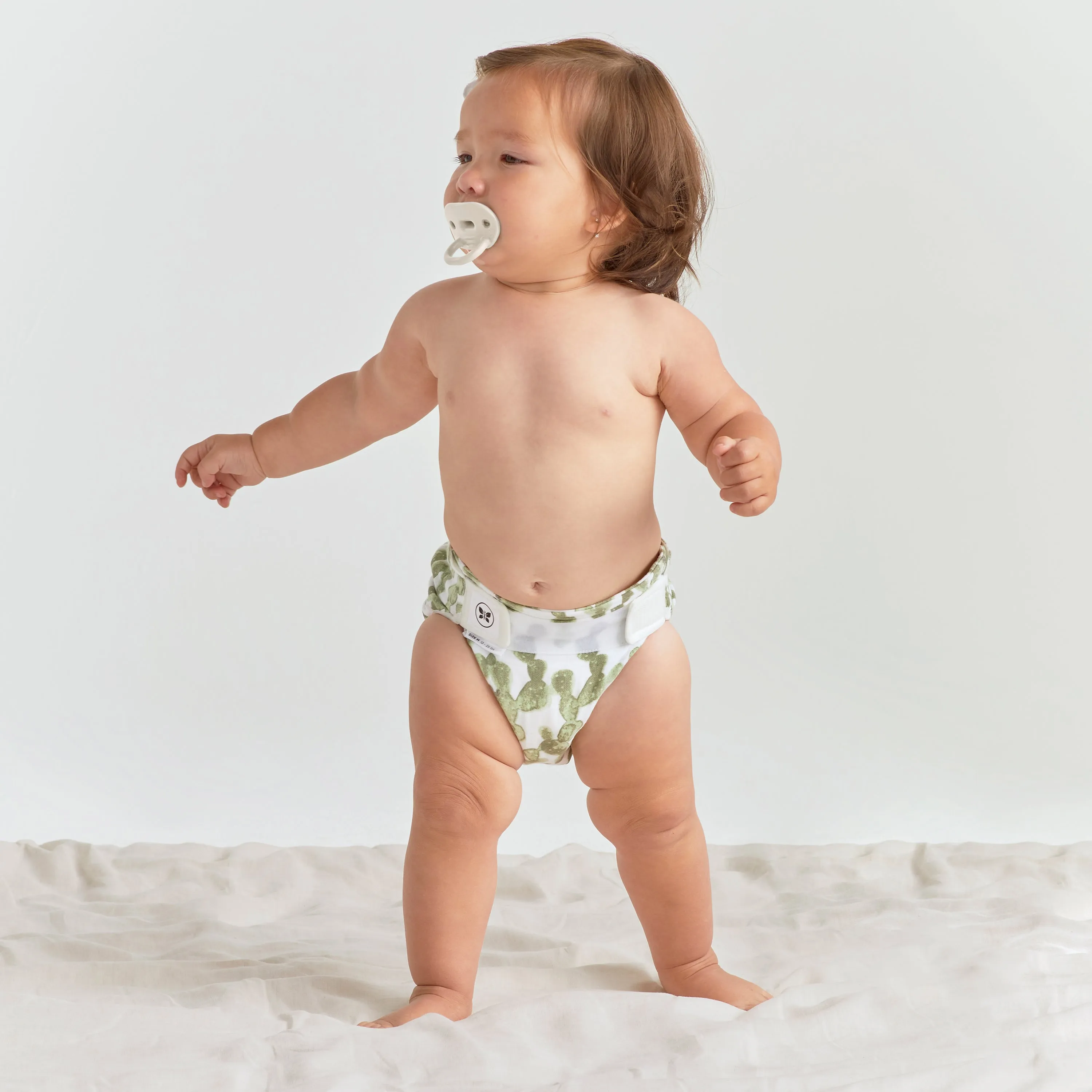 REUSABLE Inserts for Honest® Hybrid & Amazing Baby Hybrid Cloth Diaper Covers: 5 Tri-Fold Inserts   5 Boosters, Size 3-4 / Medium/Large