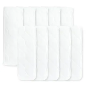 REUSABLE Inserts for Honest® Hybrid & Amazing Baby Hybrid Cloth Diaper Covers: 5 Tri-Fold Inserts   5 Boosters, Size 3-4 / Medium/Large