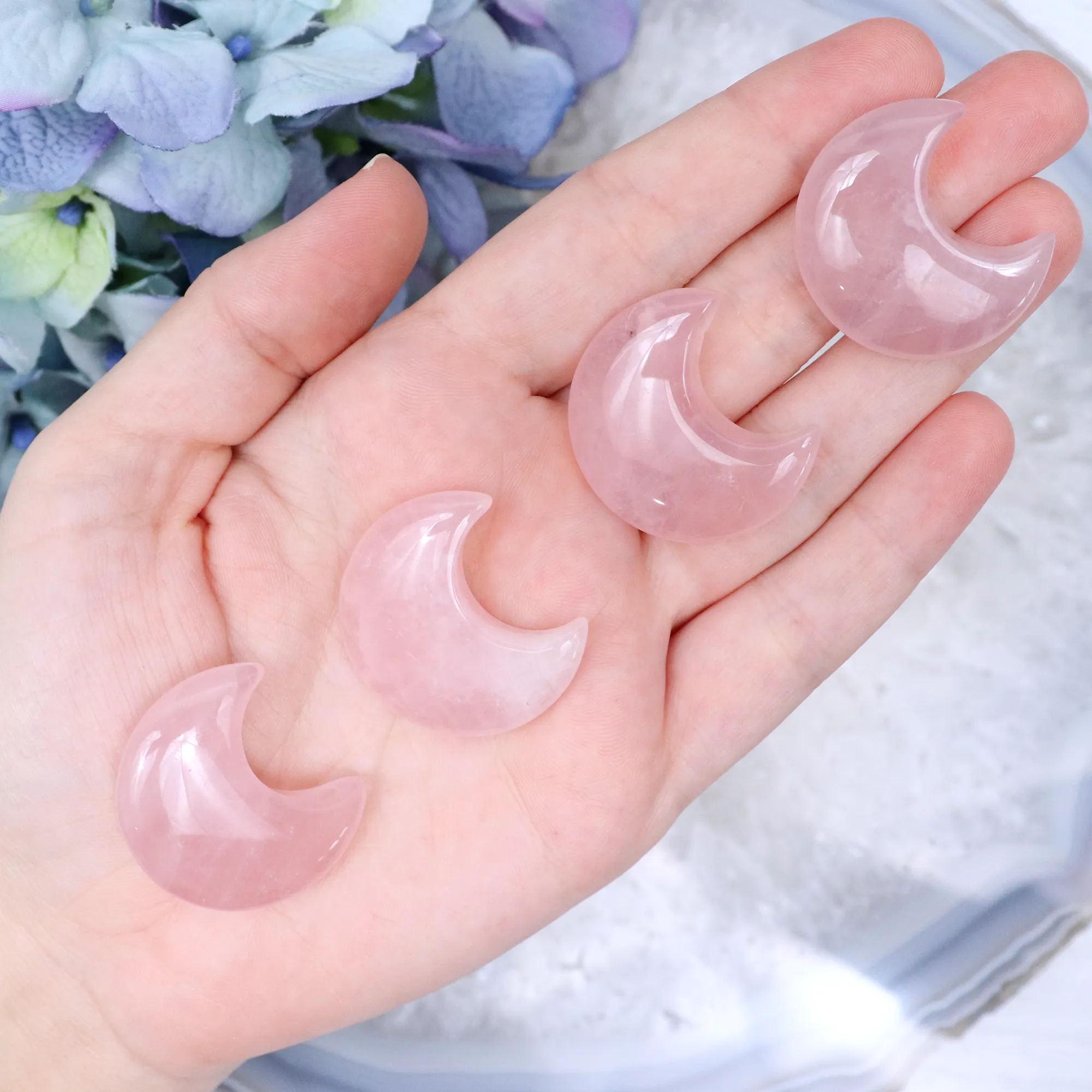 Rose Quartz Mini Moon