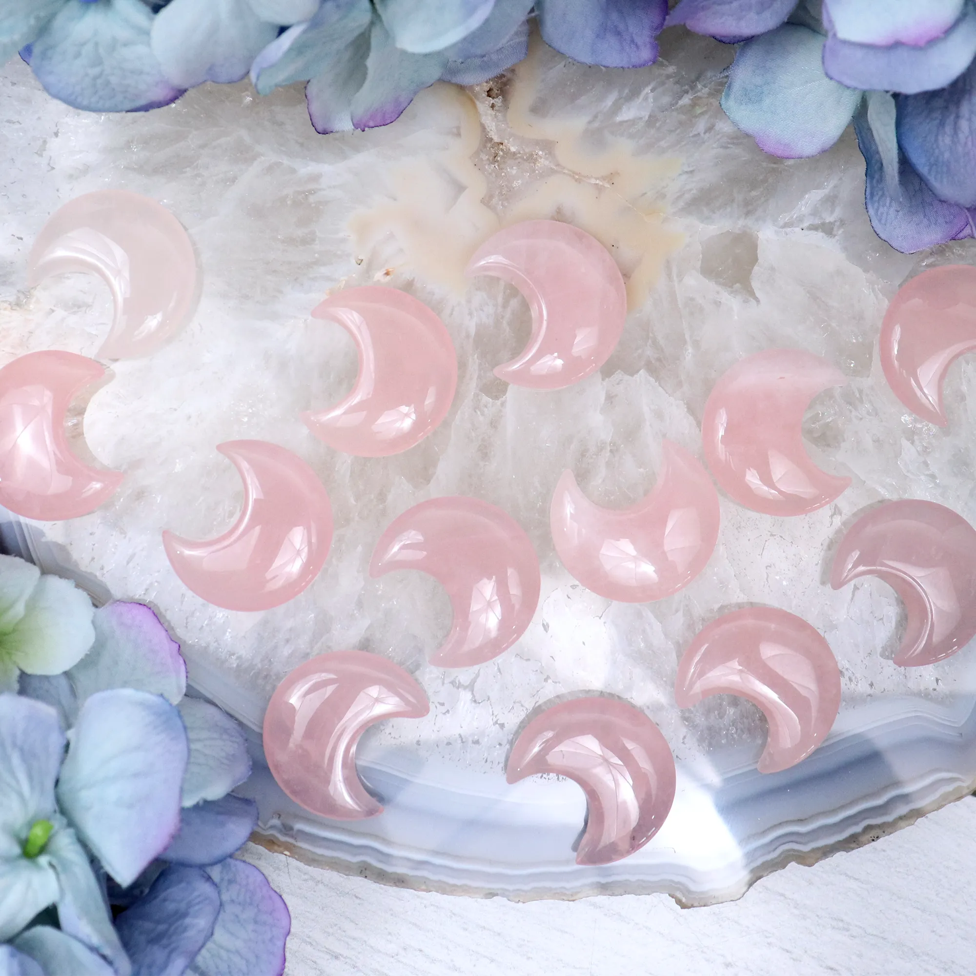 Rose Quartz Mini Moon
