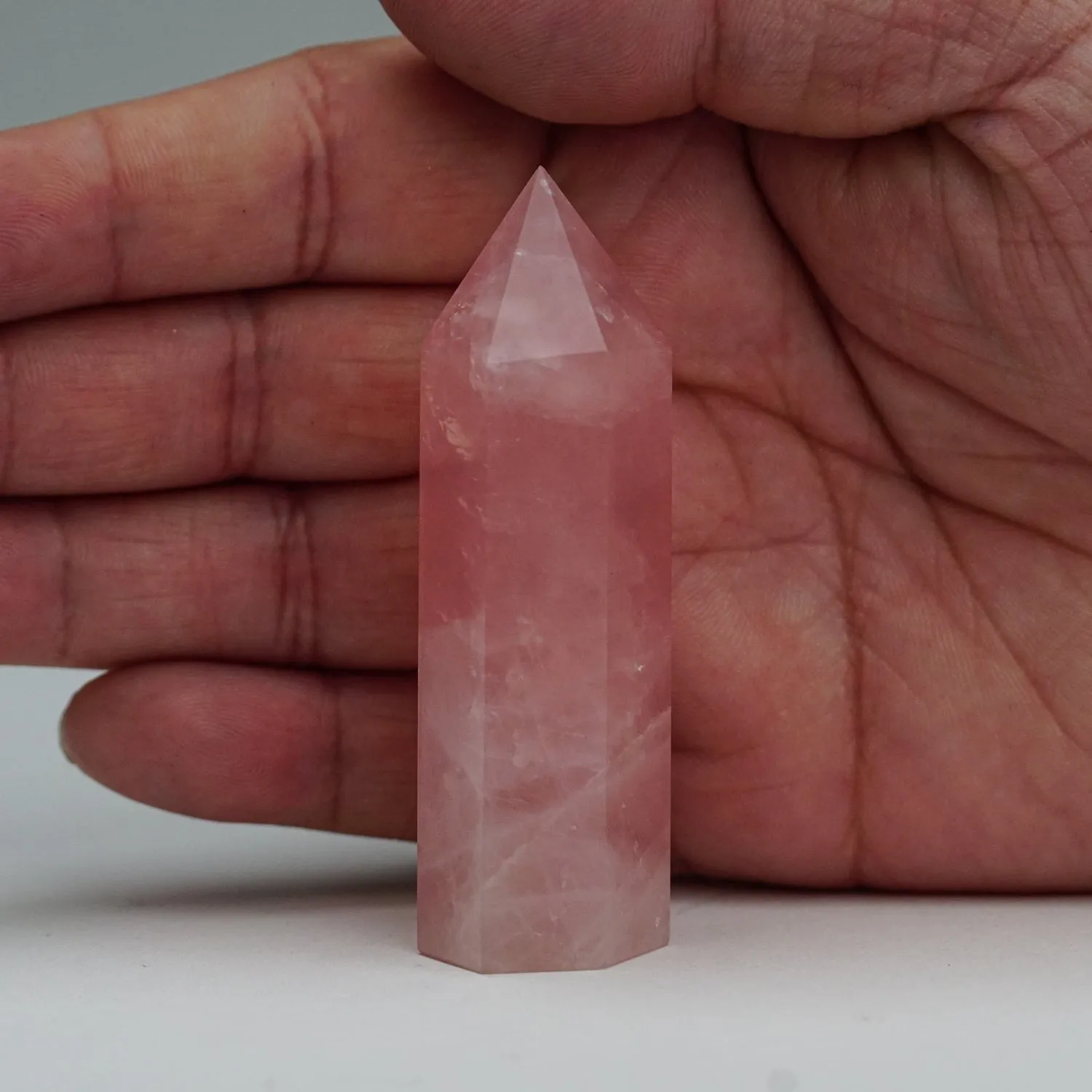 Rose Quartz Polished (Medium) Point from Brazil