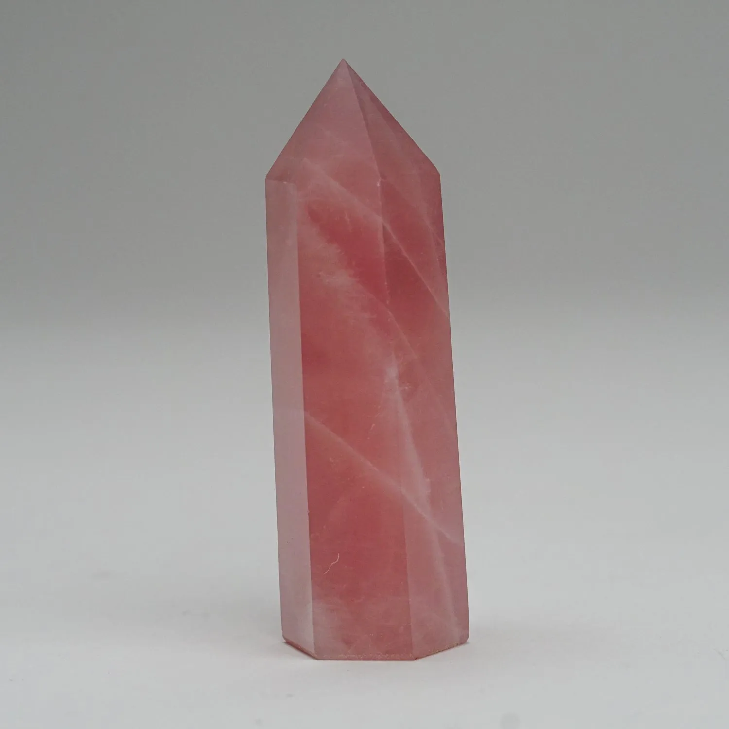 Rose Quartz Polished Point from Brazil (56.5 grams)