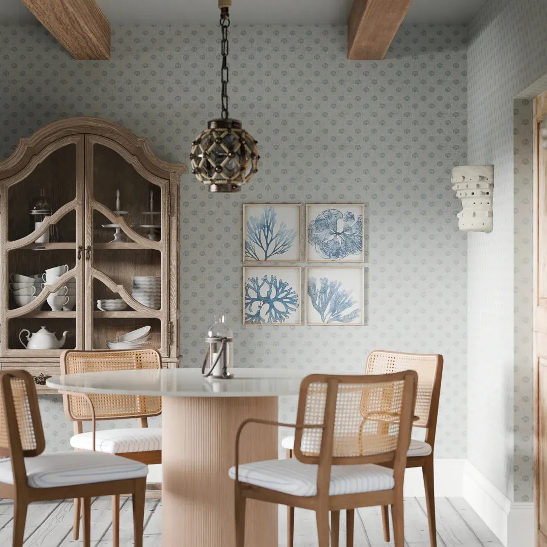 Runswick Bay Wallpaper in Teal