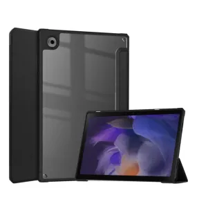 Samsung Galaxy Tab A8 10.5" (2021) Smart Cover Hybrid case   S-Pen holder - Black / Transparent