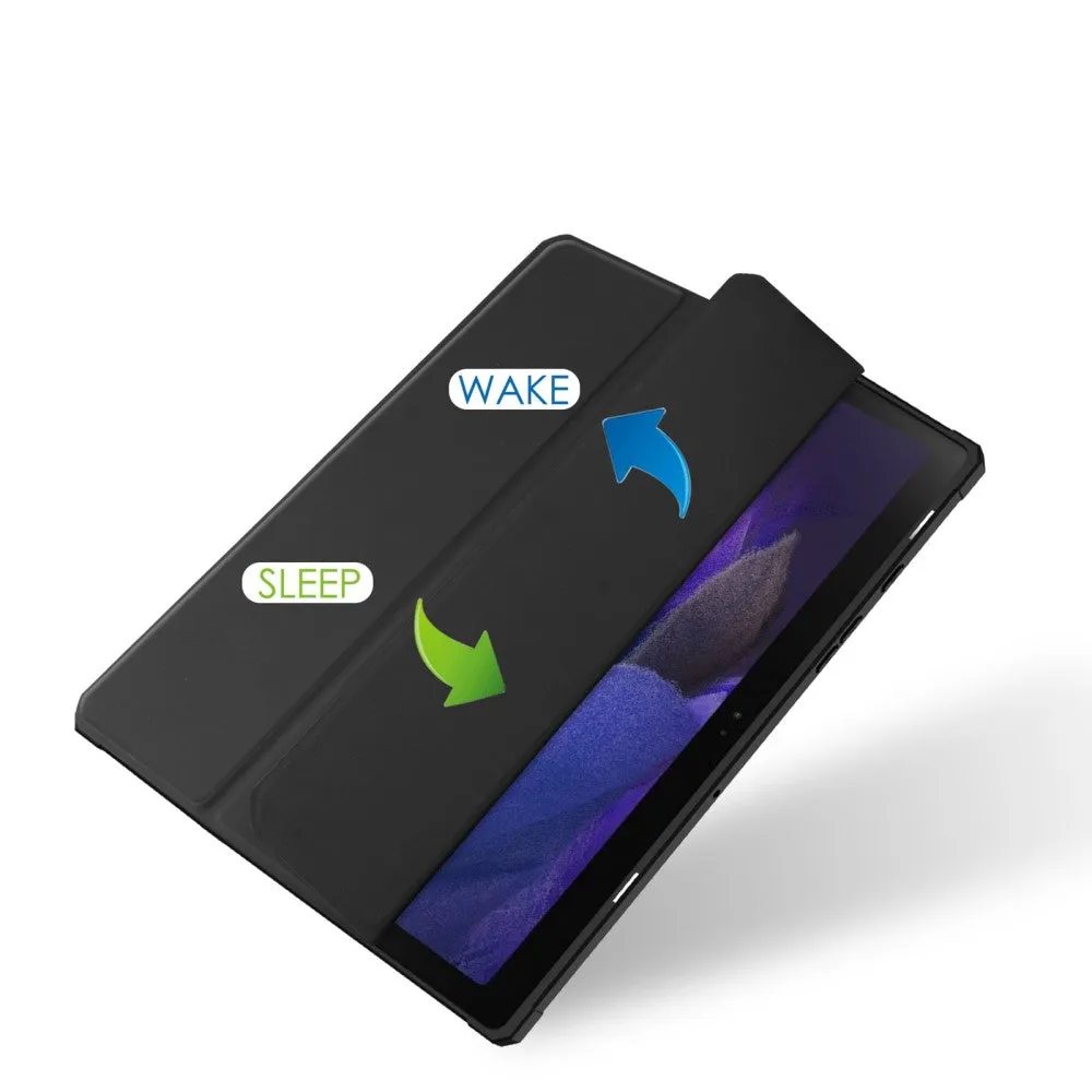 Samsung Galaxy Tab A8 10.5" (2021) Smart Cover Hybrid case   S-Pen holder - Black / Transparent