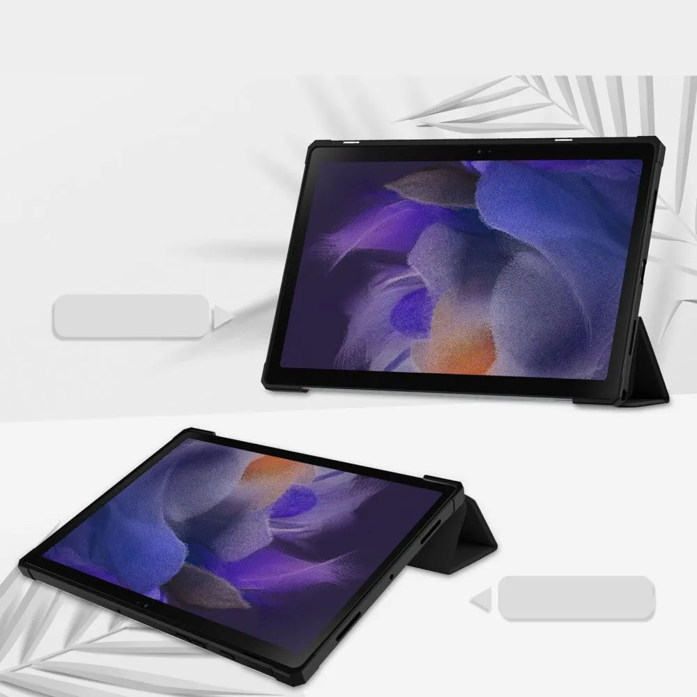 Samsung Galaxy Tab A8 10.5" (2021) Smart Cover Hybrid case   S-Pen holder - Black / Transparent