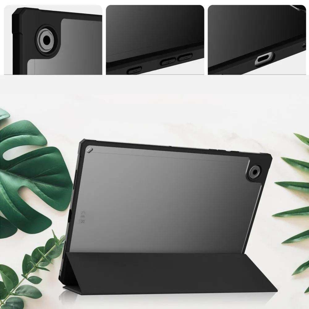 Samsung Galaxy Tab A8 10.5" (2021) Smart Cover Hybrid case   S-Pen holder - Black / Transparent