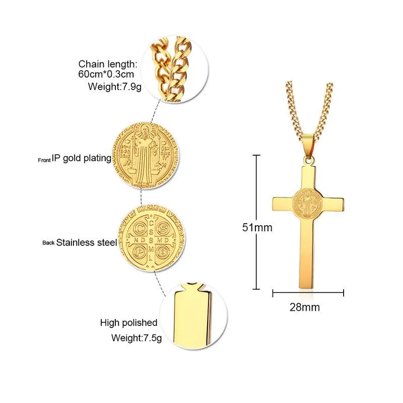 Sancti Spíritus Cross Necklace