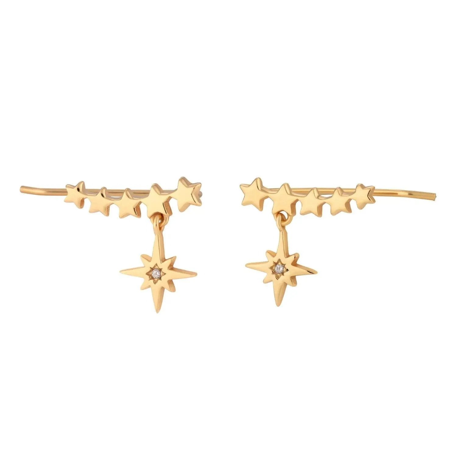 Scream Pretty Starburst Ear Climber Earrings