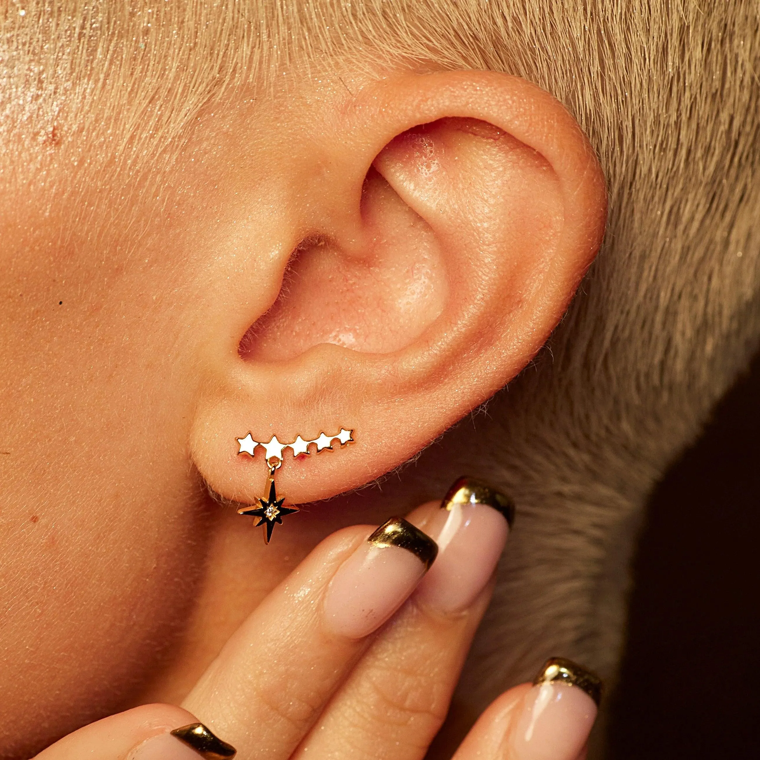 Scream Pretty Starburst Ear Climber Earrings