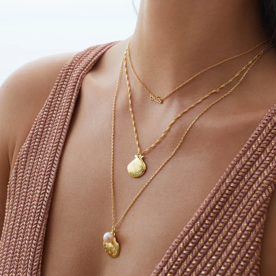 Seashell Gold Necklace