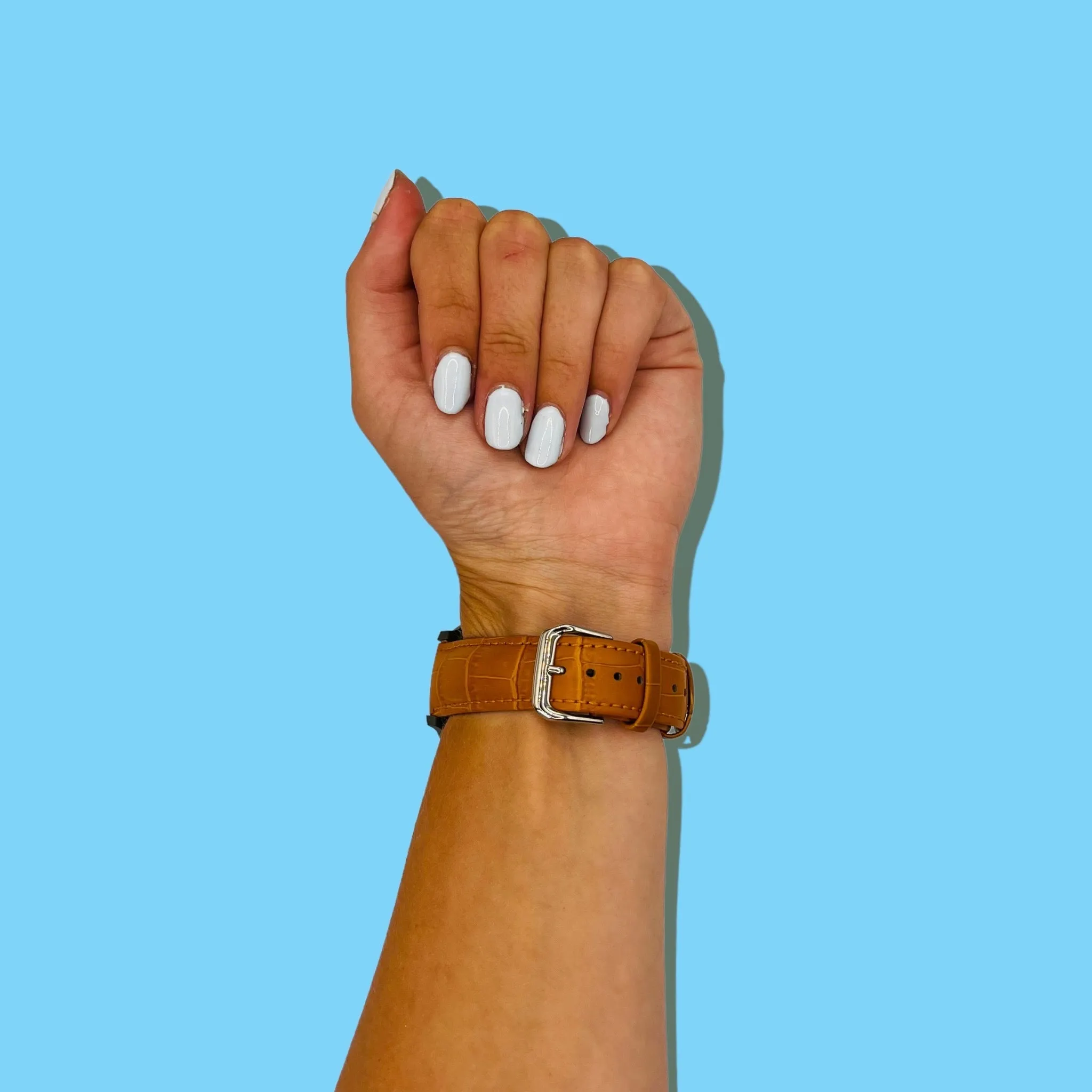 Snakeskin Leather Watch Straps Compatible with the Kogan Hybrid  Smart Watch