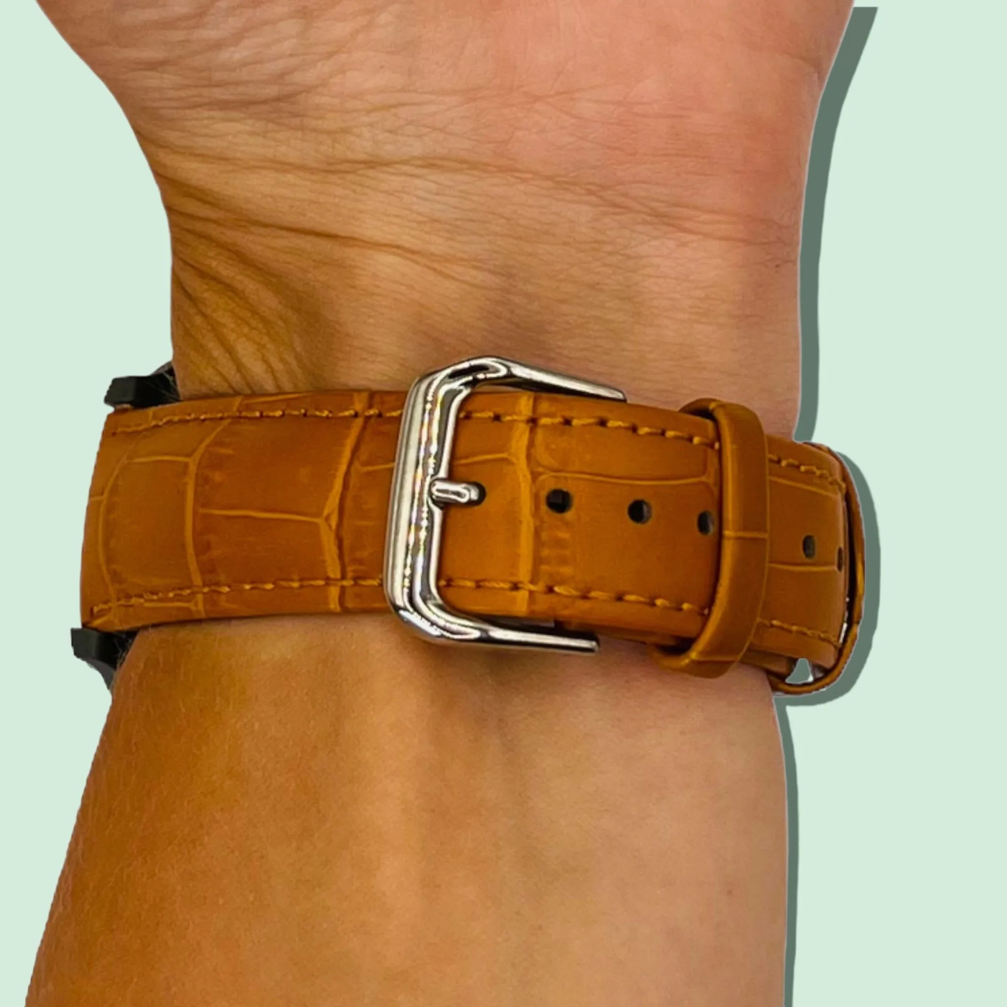 Snakeskin Leather Watch Straps Compatible with the Kogan Hybrid  Smart Watch