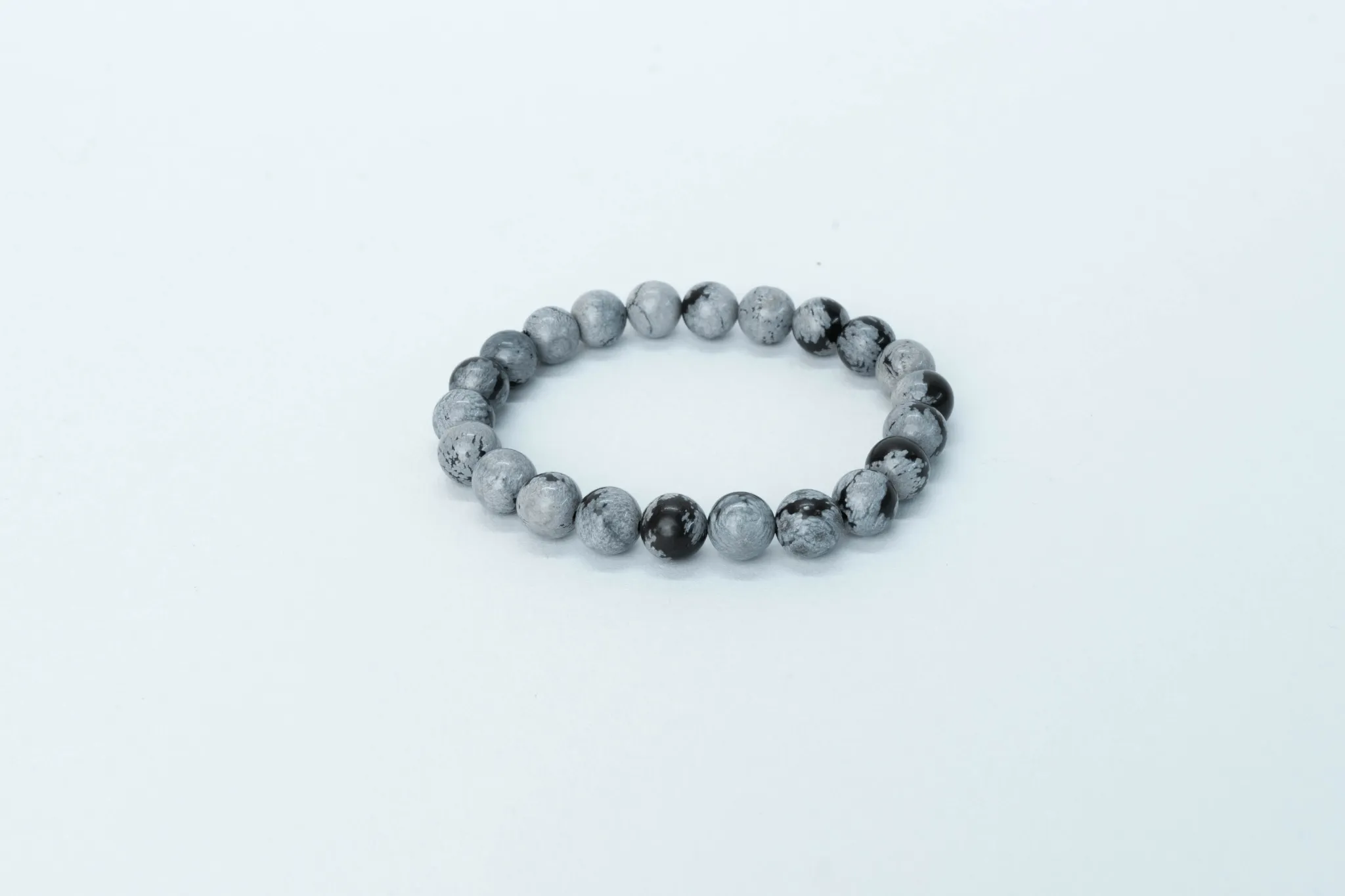 Snowflake Obsidian Bracelet