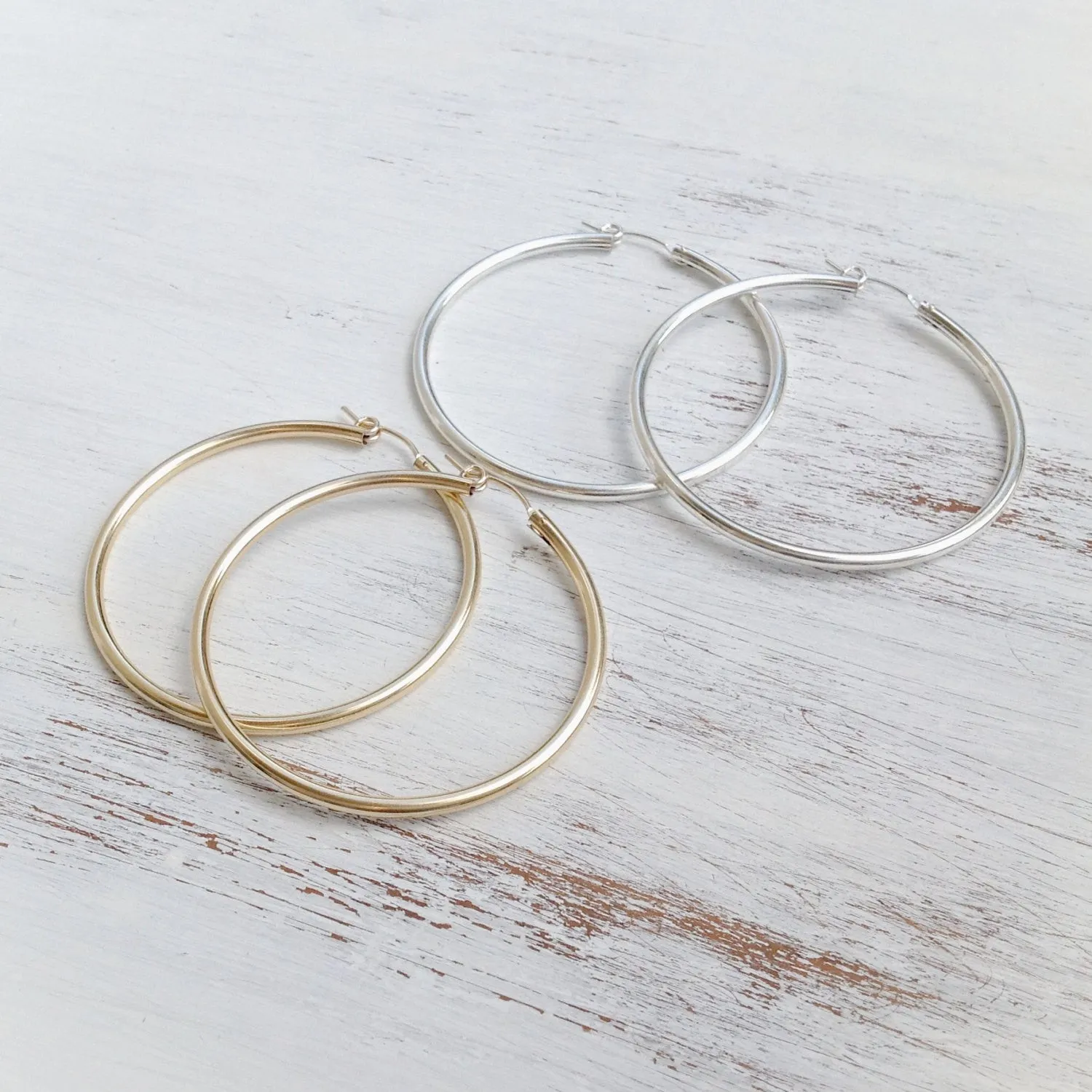 Sterling Silver Hoop Earrings