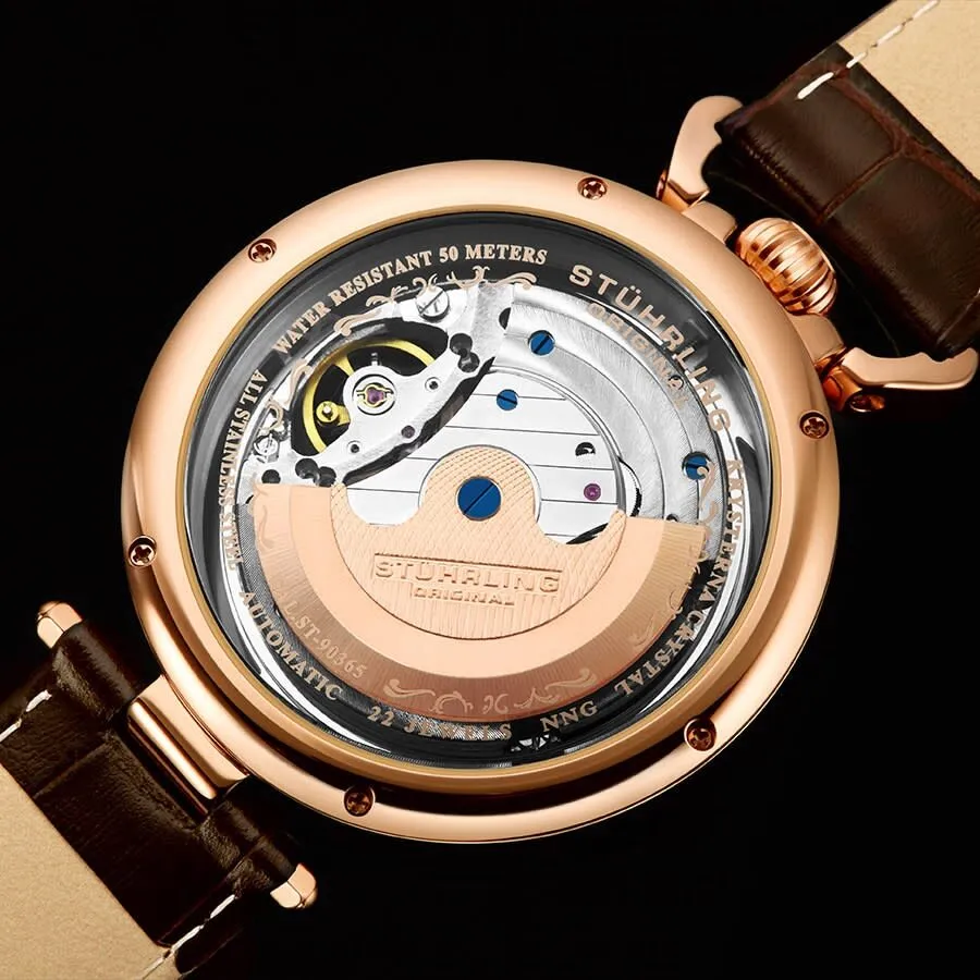 Stuhrling Original Legacy Automatic Beige Skeleton Dial Men's Watch M13499