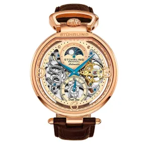 Stuhrling Original Legacy Automatic Beige Skeleton Dial Men's Watch M13499