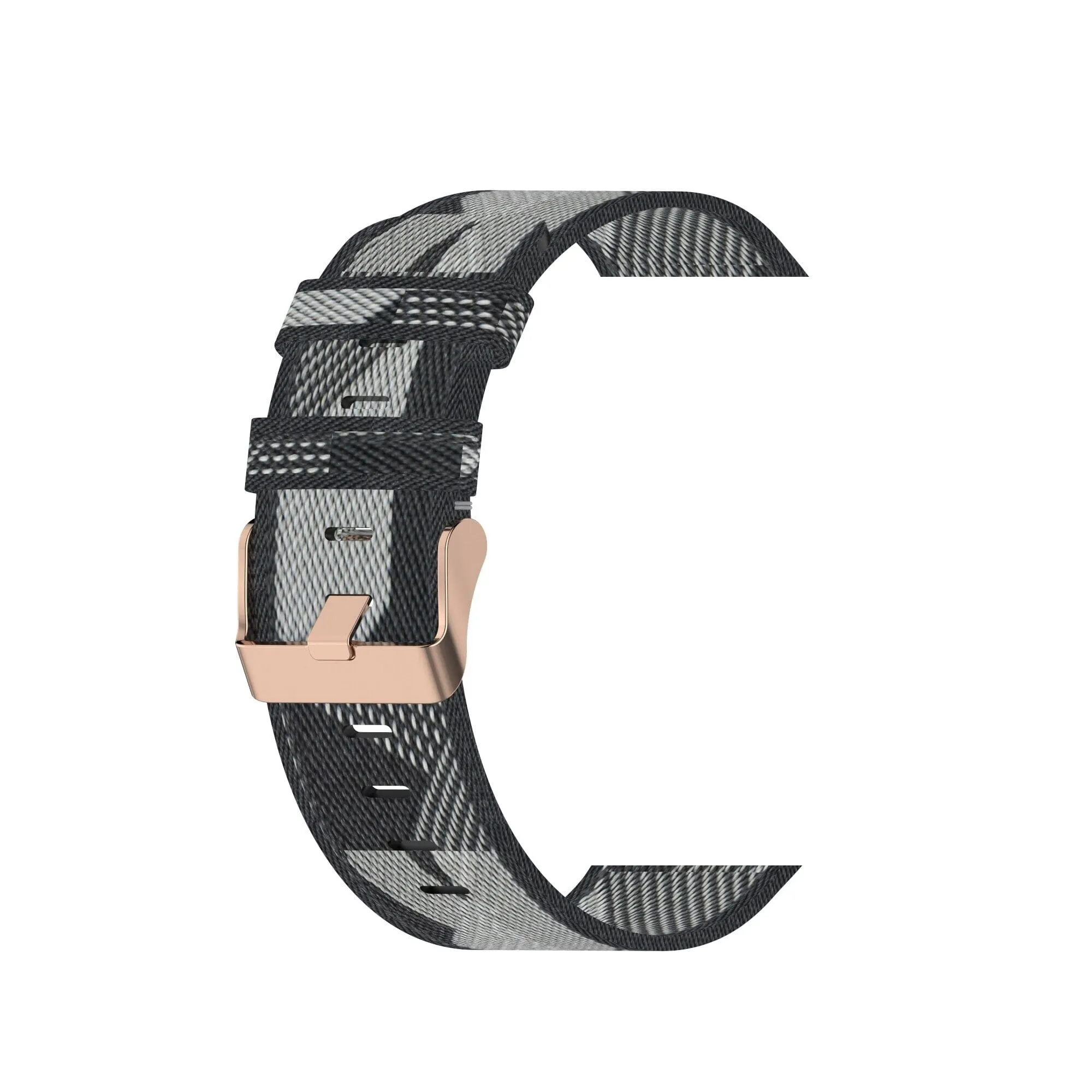 Stylish Canvas Watch Straps Compatible with Kogan Hybrid  Smart Watch