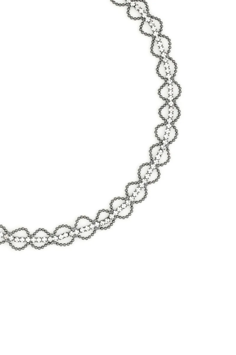 Subtle Flash Choker Necklace