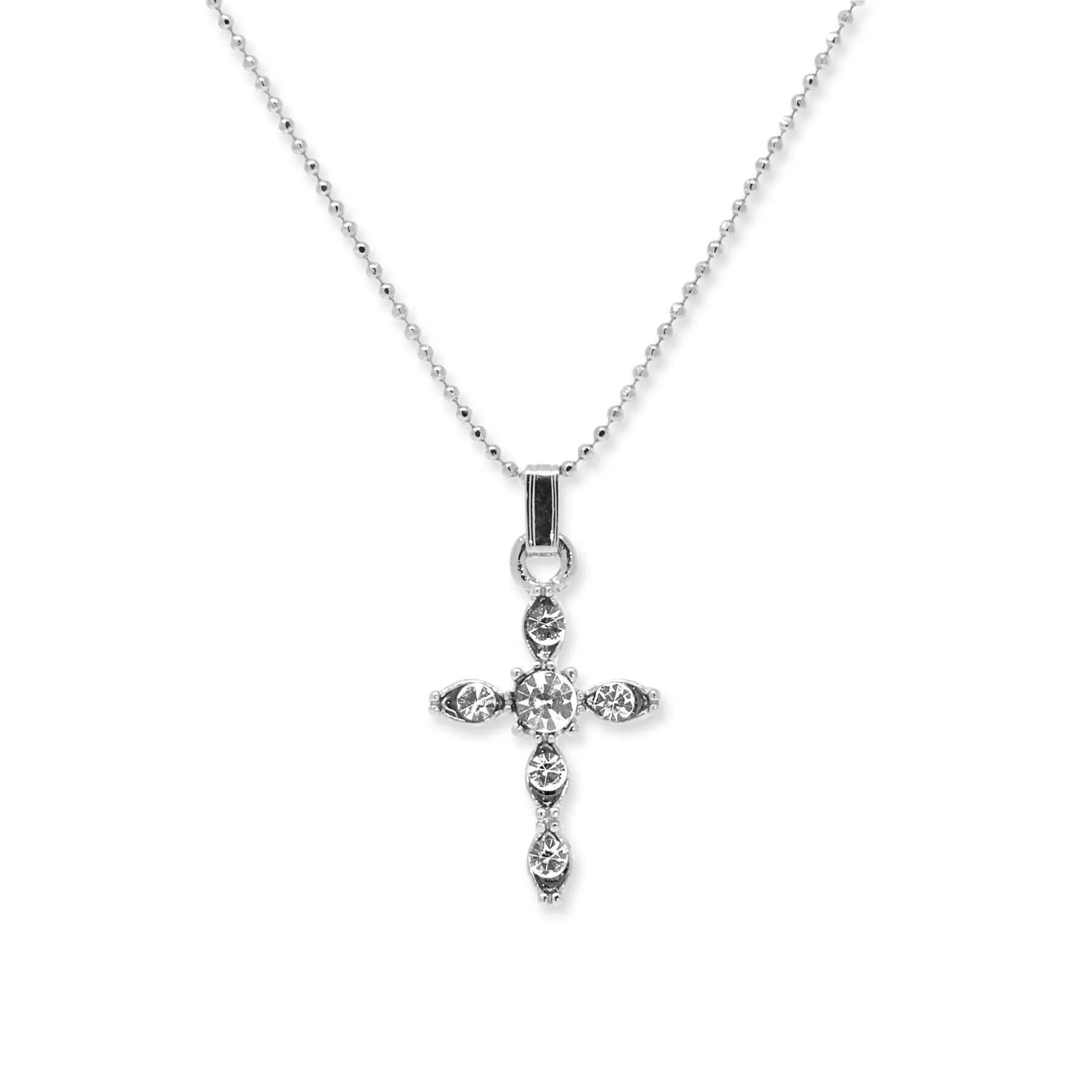 Symbols Of Faith Cross Pendant Necklace 20"