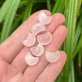 Tiny Rose Quartz Moon