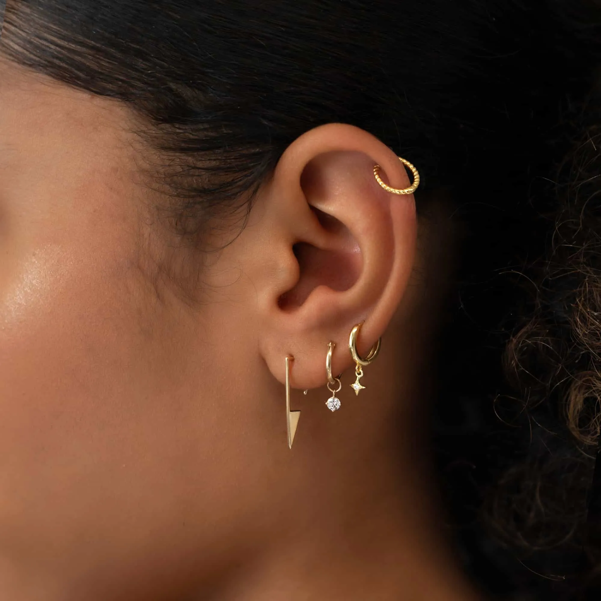 Triangle Threader Earrings
