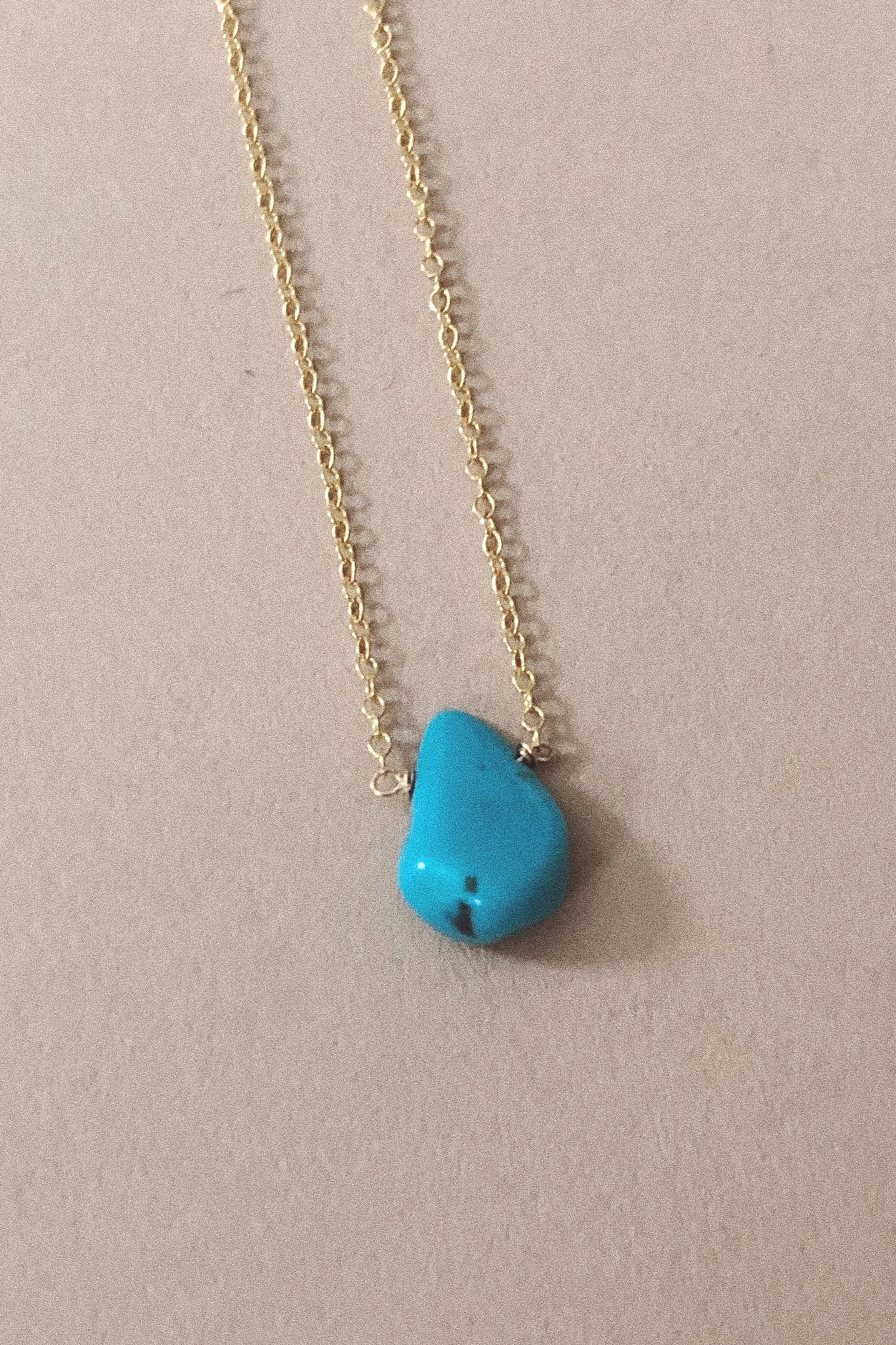 Turquoise Teardrop Chain