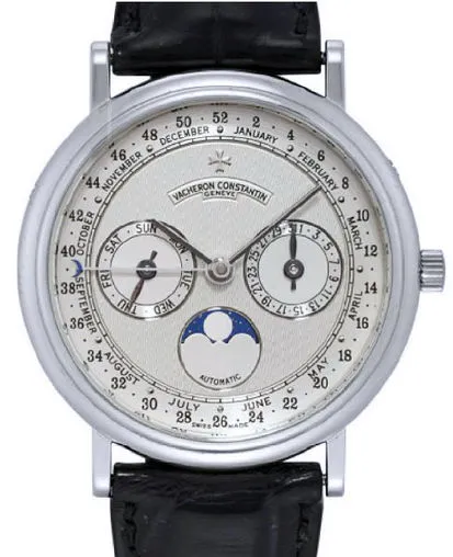 Vacheron Constantin Triple Date Moonphase 18K White Gold Men's Watch