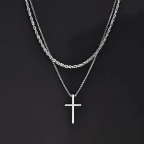 Vnox Mens Cross Necklaces