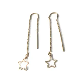 W- tiny star threader earrings TSTE-*
