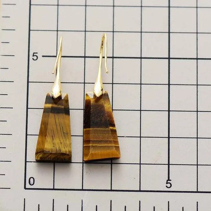 'Wiluray' Rose Quartz Earrings - gold
