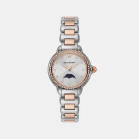 Women's Silver Analog Stainless Steel Watch AR11567